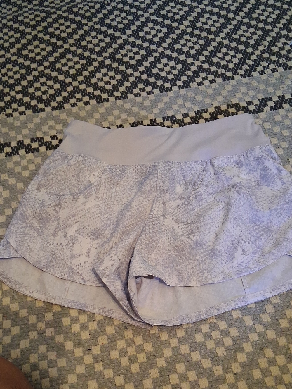 Avia Lavender Printed Athletic Shorts